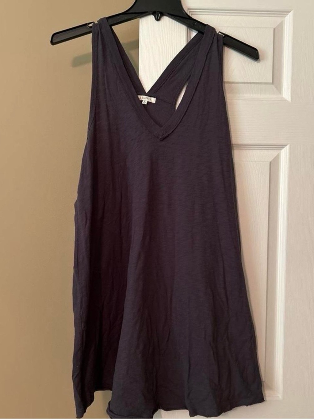 Z Supply Sleeveless V-Neck Midi Dress - Charcoal